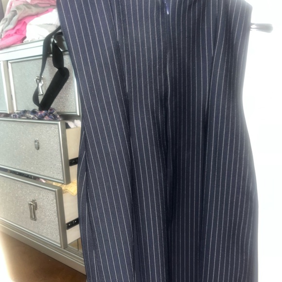Bailey/44 never worn pin stripe navy blue mini dress xsmall